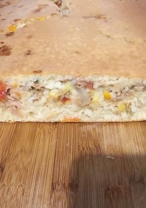 Una foto de Torta de atún con masa licuada