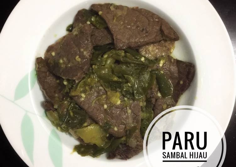 Resep Paru Sambal Hijau Anti Gagal