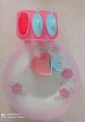 عکسی از دستور بستنی هندونه ای