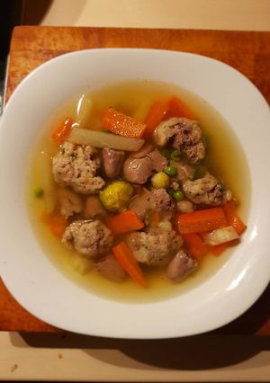 Májgaluska leves recept fotója