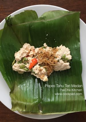 Foto resep Pepes Tahu Teri Medan ala PakDhe Kitchen