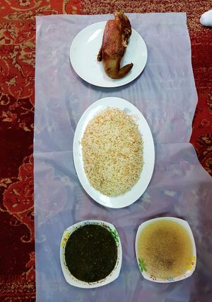 صورة لوصفة بط محشي وملوخيه