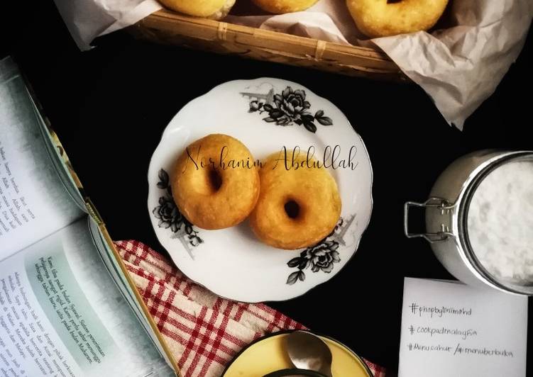 Resepi:  Donut kampung tanpa gula #phopbylinimohd  Lazat