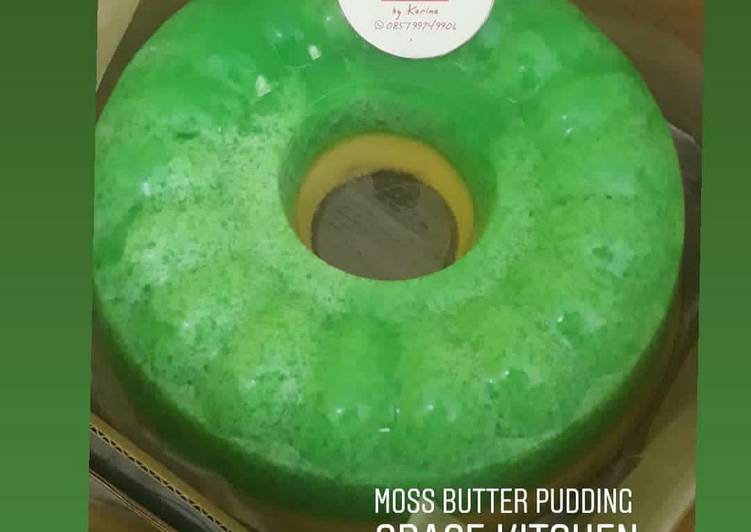 Moss Butter Pudding / Puding Lumut Mentega