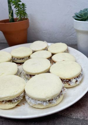Una foto de Alfajores de maicena receta del recetario de maizena