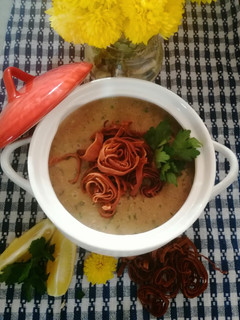 A picture of Black Lentil Soup.