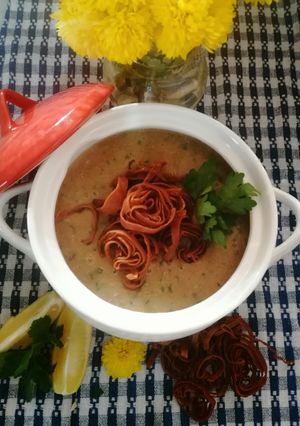 A picture of Black Lentil Soup.