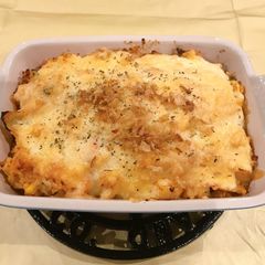 A picture of Kimchi Seafood Rice Gratin.