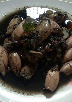 Foto resep Cumi masak hitam