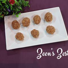 A picture of Fresh Coconut Laddoos.