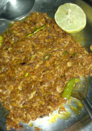 A picture of Dried Prawn Roast.