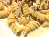 Fideos con Pollo y Crema