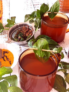 ફ્રેશ બ્રેસીલ ટી(Fresh basil tea recipe in Gujarati) રેસીપી મુખ્ય ફોટો