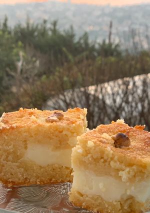 صورة لوصفة نمورة (بسبوسة) بالمهلبية نكهة روعة 👌😋