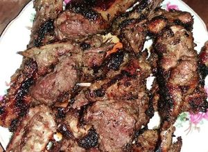 Hình của món Vịt xiêm(ngan) nướng.