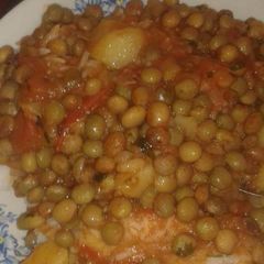 A picture of Rice with beans.