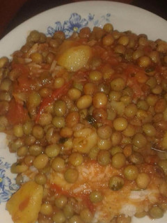 A picture of Rice with beans.