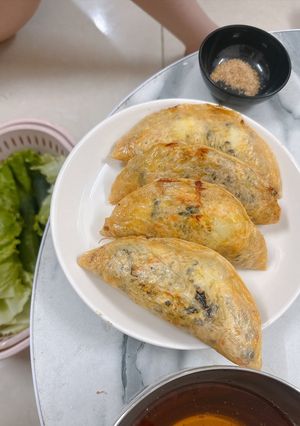 Hình của món Bánh gối ức gà healthy.