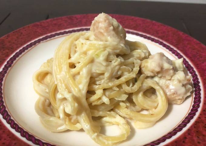 Resep Mudah : spaghetti alfredo