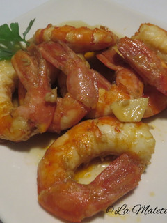 Una foto de Gambas en escabeche