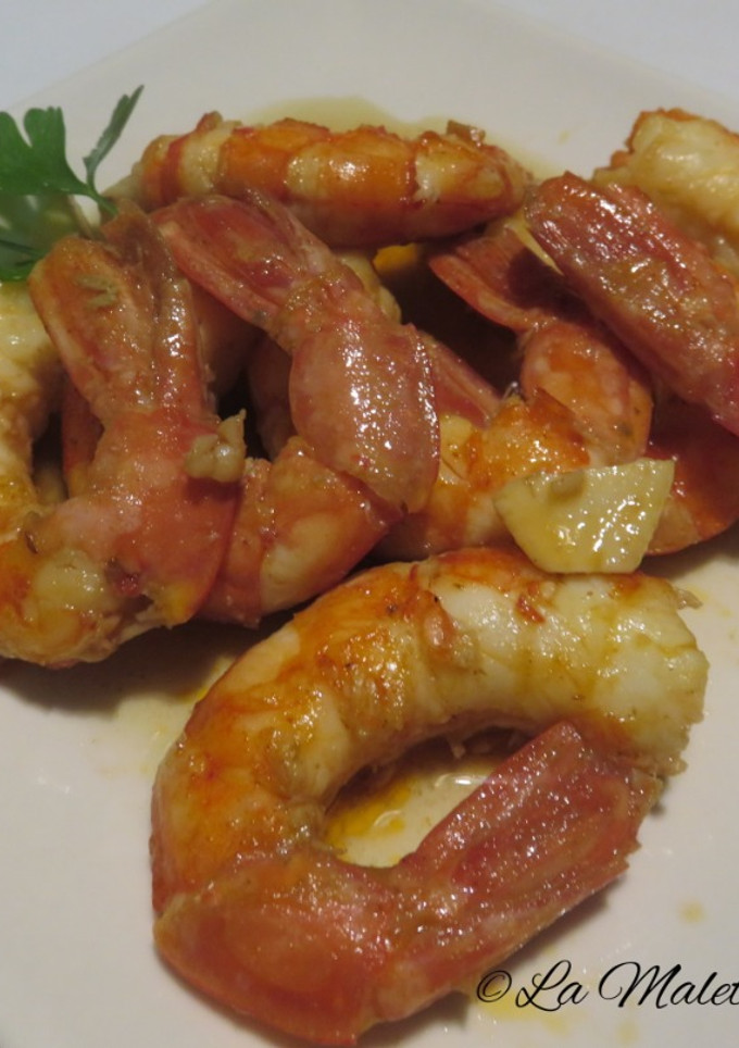 Una foto de Gambas en escabeche