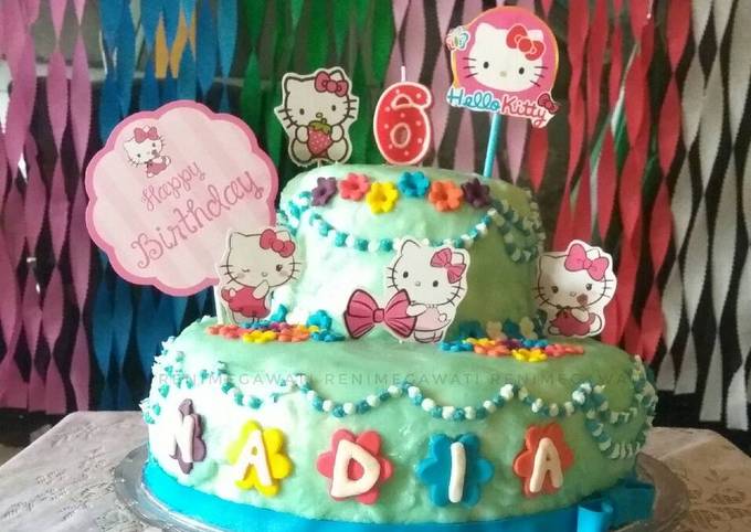 Bagaimana Membuat Kue Ultah Dua Susun, Enak