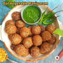 A picture of Dal Vegetable Paniyaram.