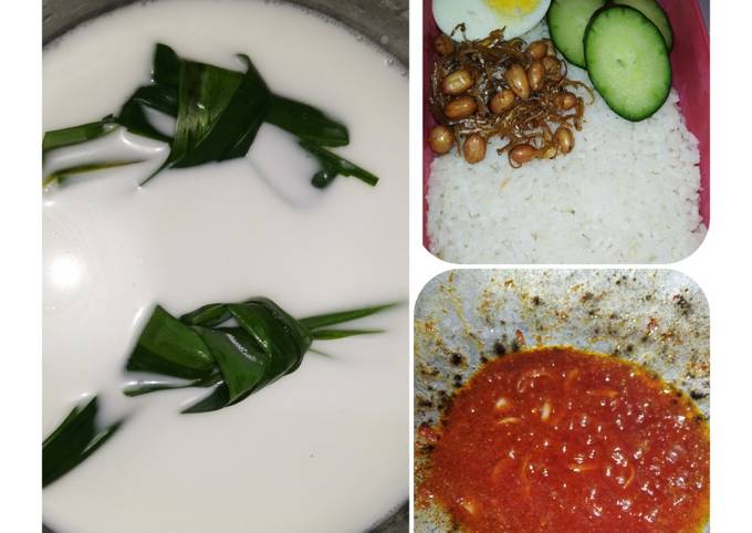 Easiest Way to Prepare Perfect Nasi Lemak dan sambal tumis
