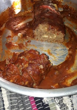 Una foto de Rollo de carne picada