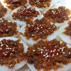 A picture of Steamed Rice Cake / Chwee Kueh.