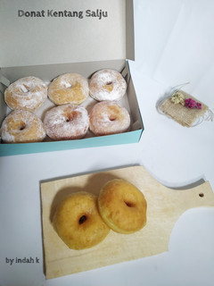 Foto resep Donat Kentang Salju (Donat kentang metode Autolysis,empuk,menul)