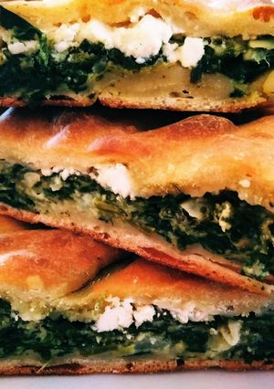 A picture of Spanakopita with Feta and Homemade Phyllo.