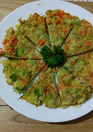 Foto resep Telur Dadar Sayuran