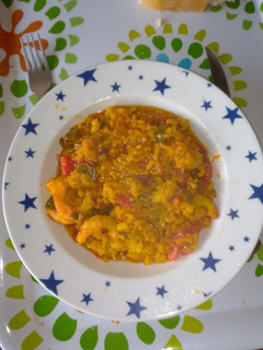 Una foto de Arroz de "sobras de langostinos y gambas"