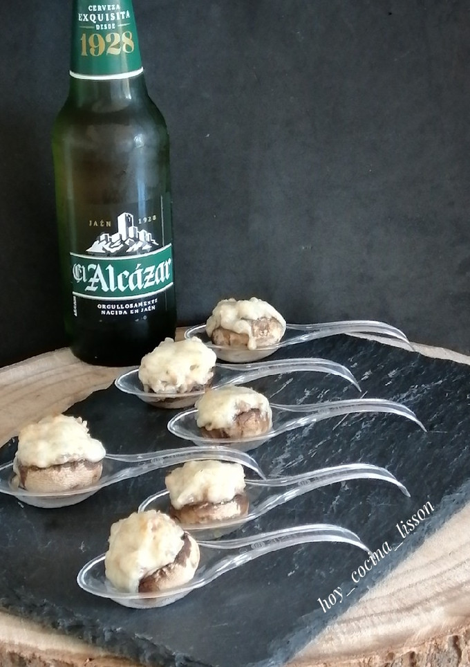 Una foto de Champiñones rellenos