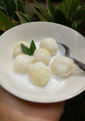 Foto resep Bola singkong saus salju