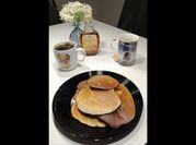 Una foto de pancakes de proteína