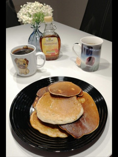 Una foto de Pancakes proteicos sin harina