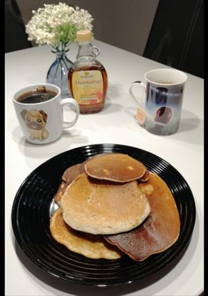 Una foto de Pancakes proteicos sin harina