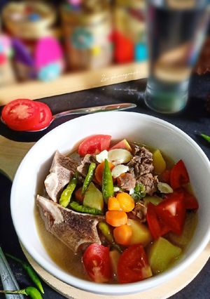 Foto resep Soup iga pedas
