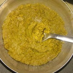 A picture of Green chole chutney.