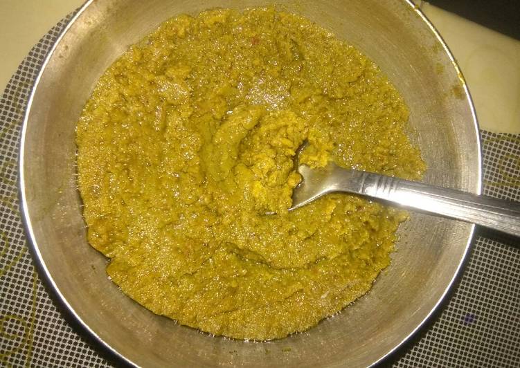 Green chole chutney