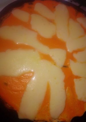 Una foto de Tarta tricolor en masa integral