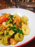 Pasta de vegetales mar y montaña