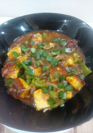A picture of Paneer chili.