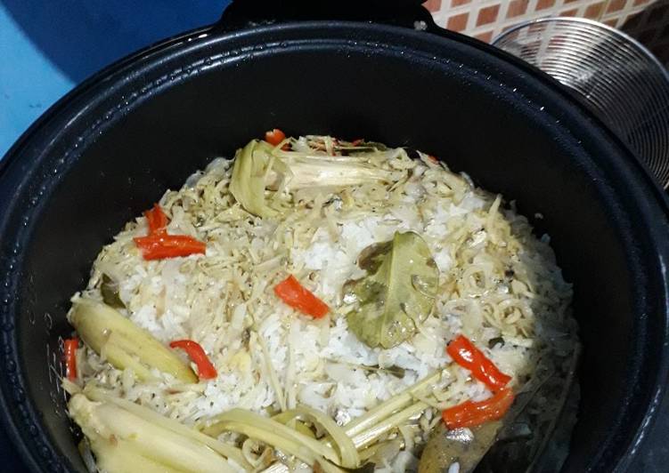 Cara Gampang Menyiapkan Nasi liwet ricecooker, Enak