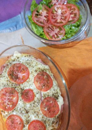 Una foto de Papas con pollo al horno 👌