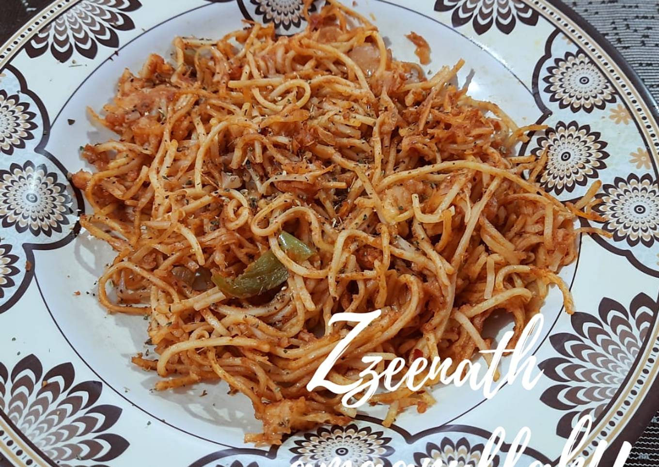Red Sauce Cheesy Spaghetti