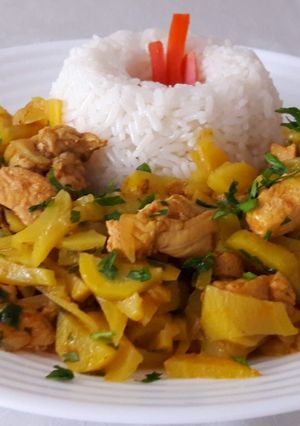 Una foto de Olluquito con Pollo