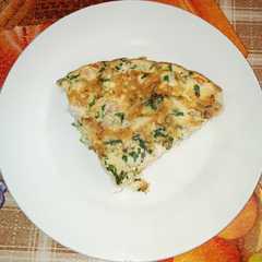 A picture of Tortilla de Congrio y Camarones al perejil.